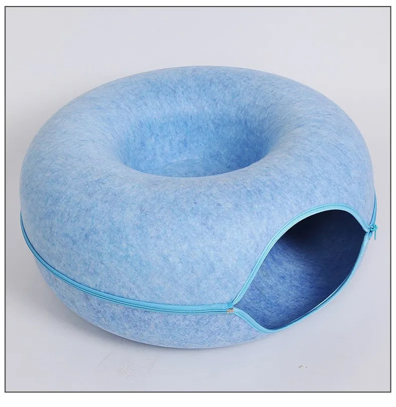 Interactive Tunnel/Donut Cat Bed & House
