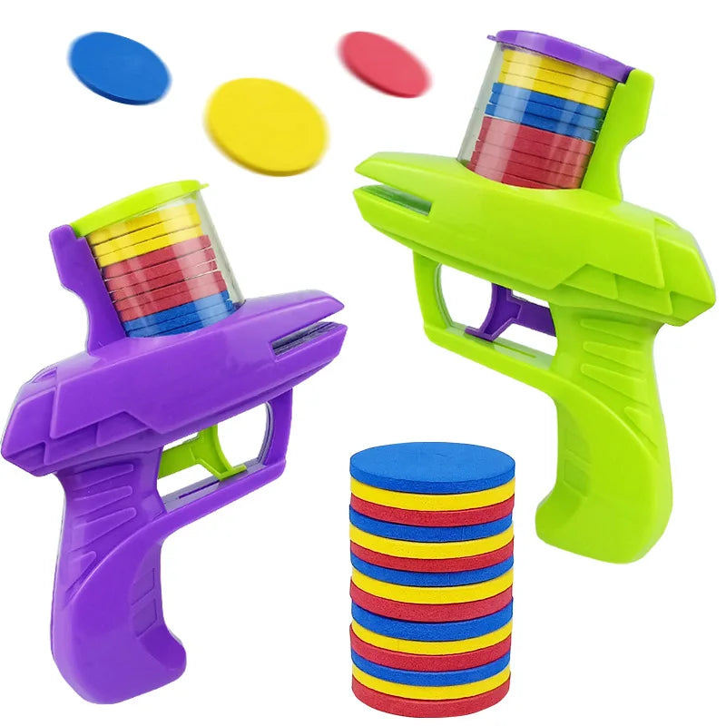 Foam Flying Disc Launcher/Shooter for Outdoor or Indoor Games