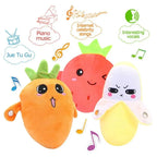 Interactive Plush Musical Fruit Induction Toy