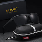 BARCUR Classic Fashionable Men’s Polarized Sports Sunglasses – Durable Lightweight Rectangular Frame UV400 TAC Lenses Comfortable Fit Outdoor Eyewear for Hot Summer Days All Ages and Activities