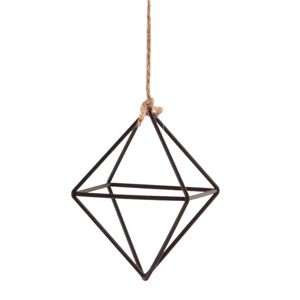 Modern Iron & Macrame Flower Hanger