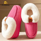 Warm Cozy Platform Wedge Memory Foam Slippers