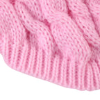 Classic Solid Knit Dog Sweater | Warm Winter Pullover for Small Breeds