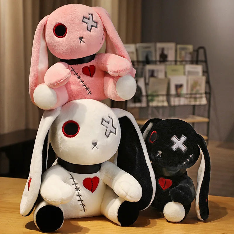 Spooky Gothic Bunny Halloween Stuffie, 3 Colors