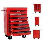 7 Drawer Rolling Tool Box Heavy-Duty Steel