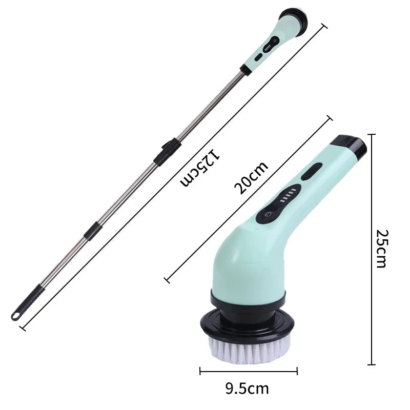 9-in-1 Cordless Spin Scrubber & Extension Wand