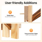 Carbonated Pine Wall Mount Coat/Towel Rack