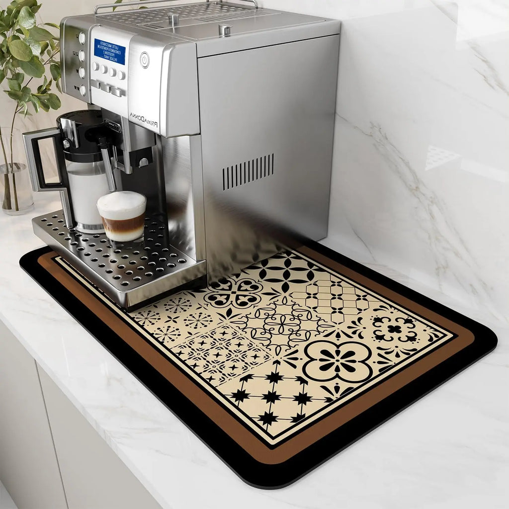 Absorbent Dish Drying & Coffee Station Mat, Various Colors, Sizes
