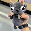 Funny Ugly Cute Bug-Eyed Dog Plush Keychain