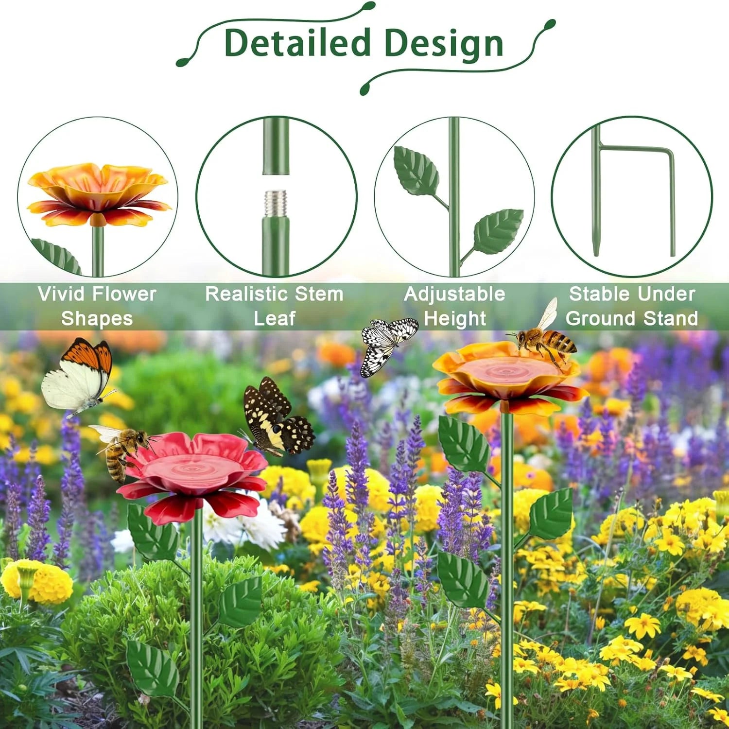 2-Pack Bee/Butterfly Watering Station