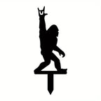 Metal Decorative Garden Stakes Sasquatch Gifts For Men Women, Sasquatch Statue Decorations Outdoor,Iron Art, Iron Art Silhouette