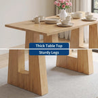 Mid Century Rectangular Dining Table, 4 Colors