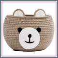 Bear Basket with Handles 10.5"D x 8.5"H