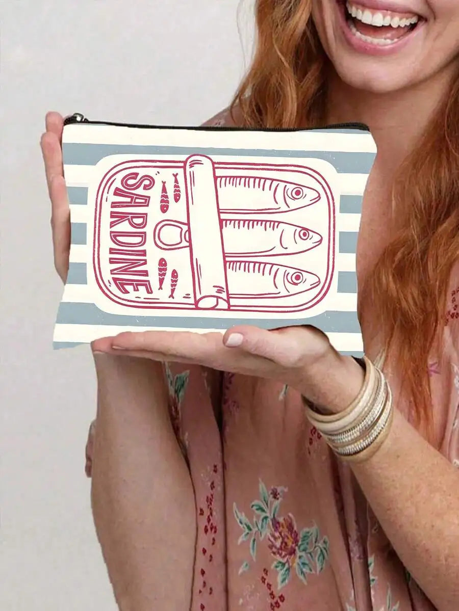 Reusable Tote Bag And Cosmetic Pouch Set