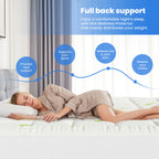 Bamboo Viscose Derived Soft Mattress Topper Breathable Cooling