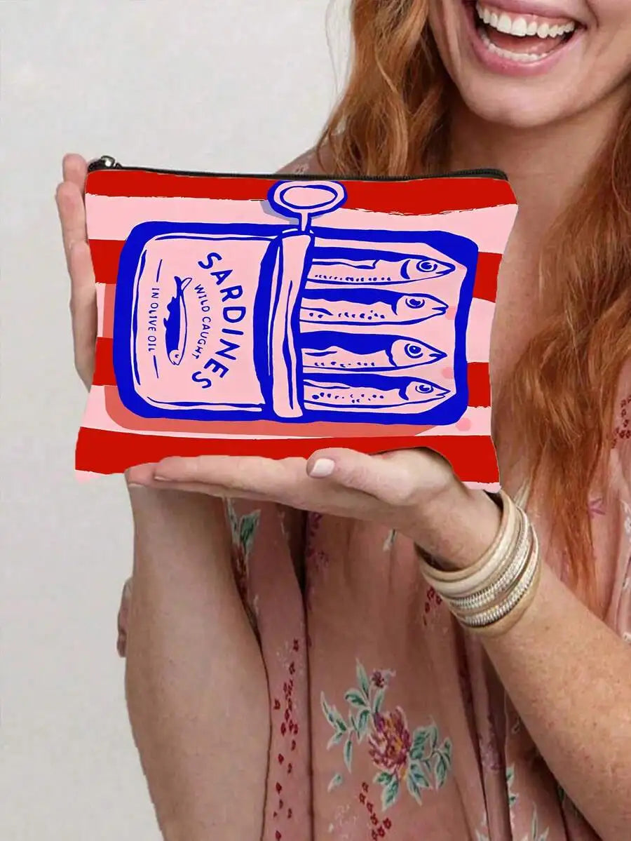 Reusable Tote Bag And Cosmetic Pouch Set