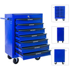 7 Drawer Rolling Tool Box Heavy-Duty Steel