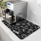 Absorbent Dish Drying & Coffee Station Mat, Various Colors, Sizes