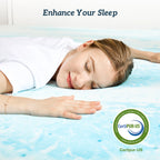 2" Memory Foam/Gel Breathable Cooling Mattress Topper