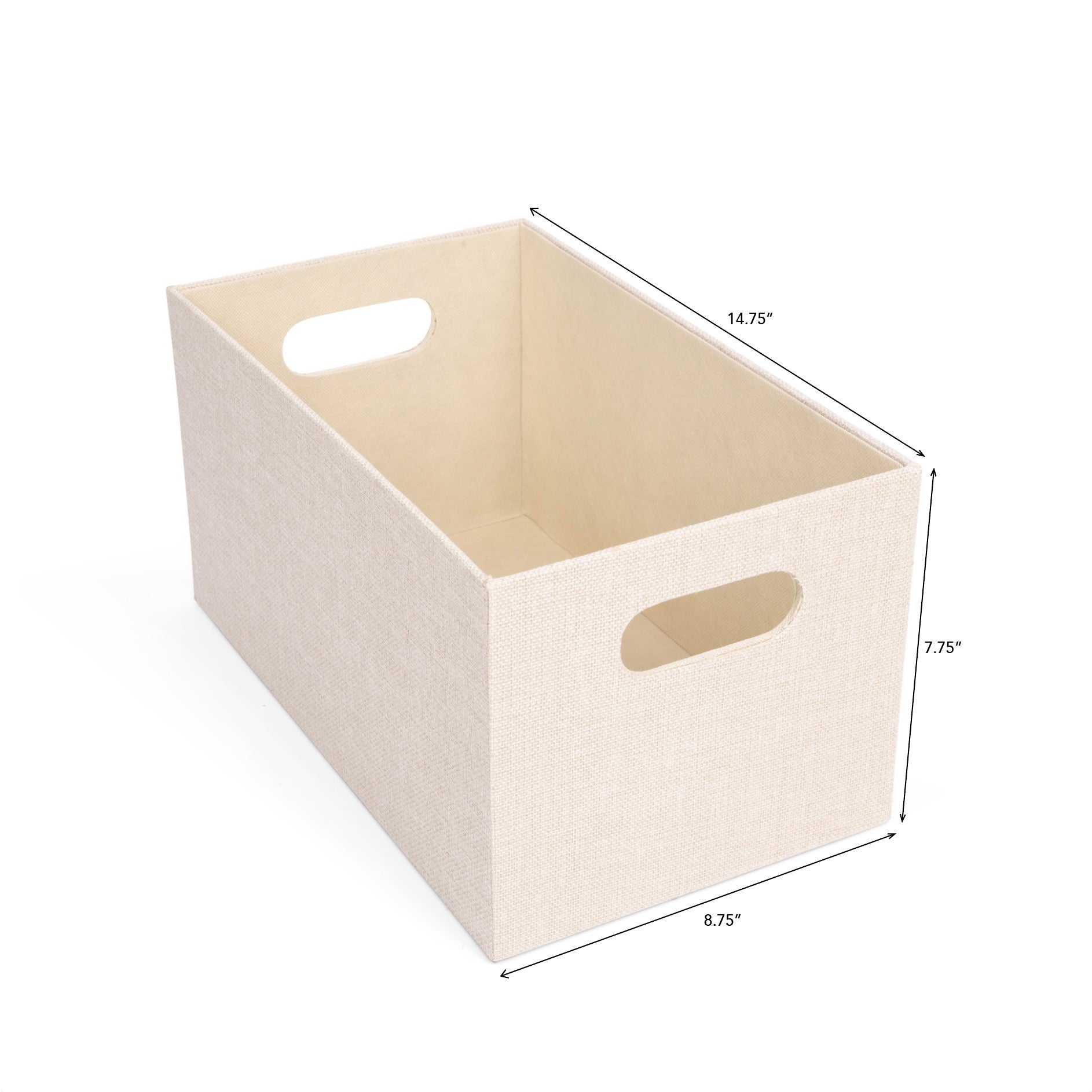 Textured Fabric Bin - Three Sizes