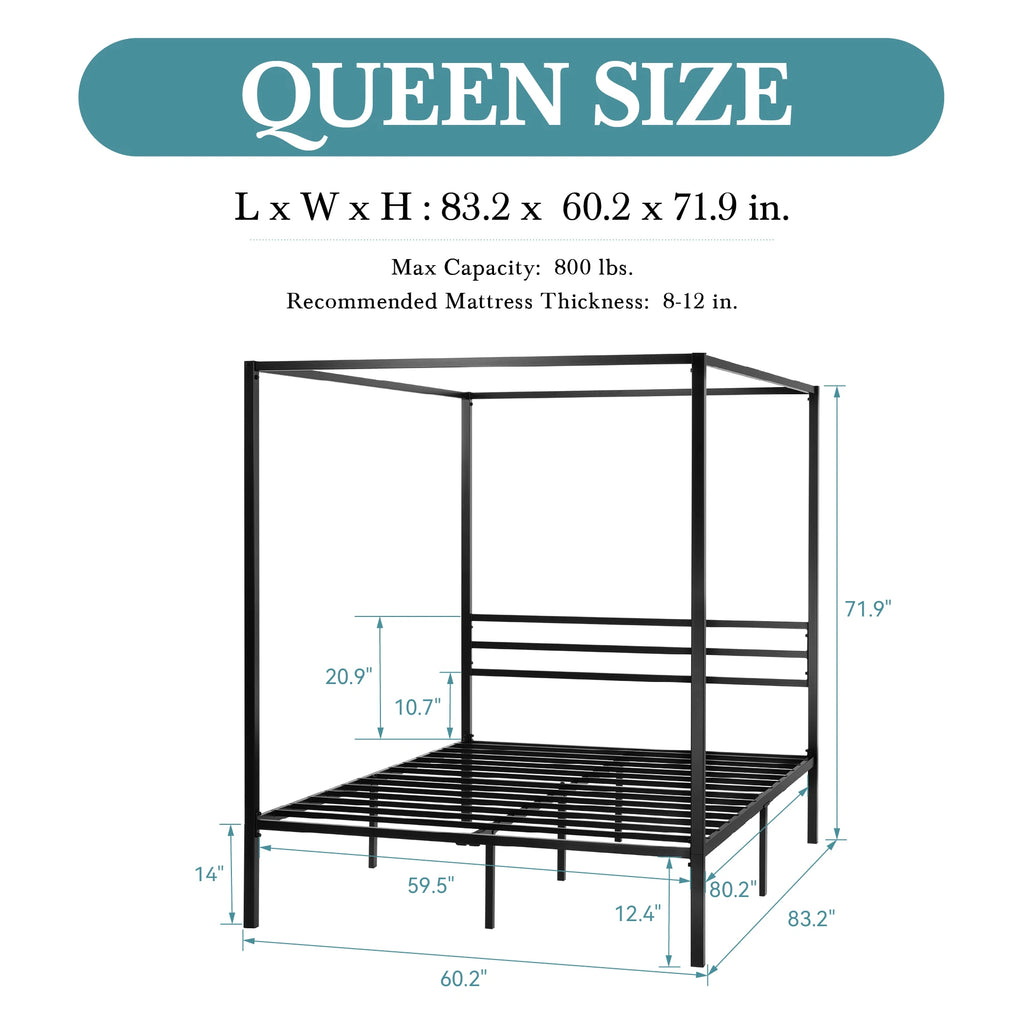 Canopy Enhanced 4-Poster Bed Frame