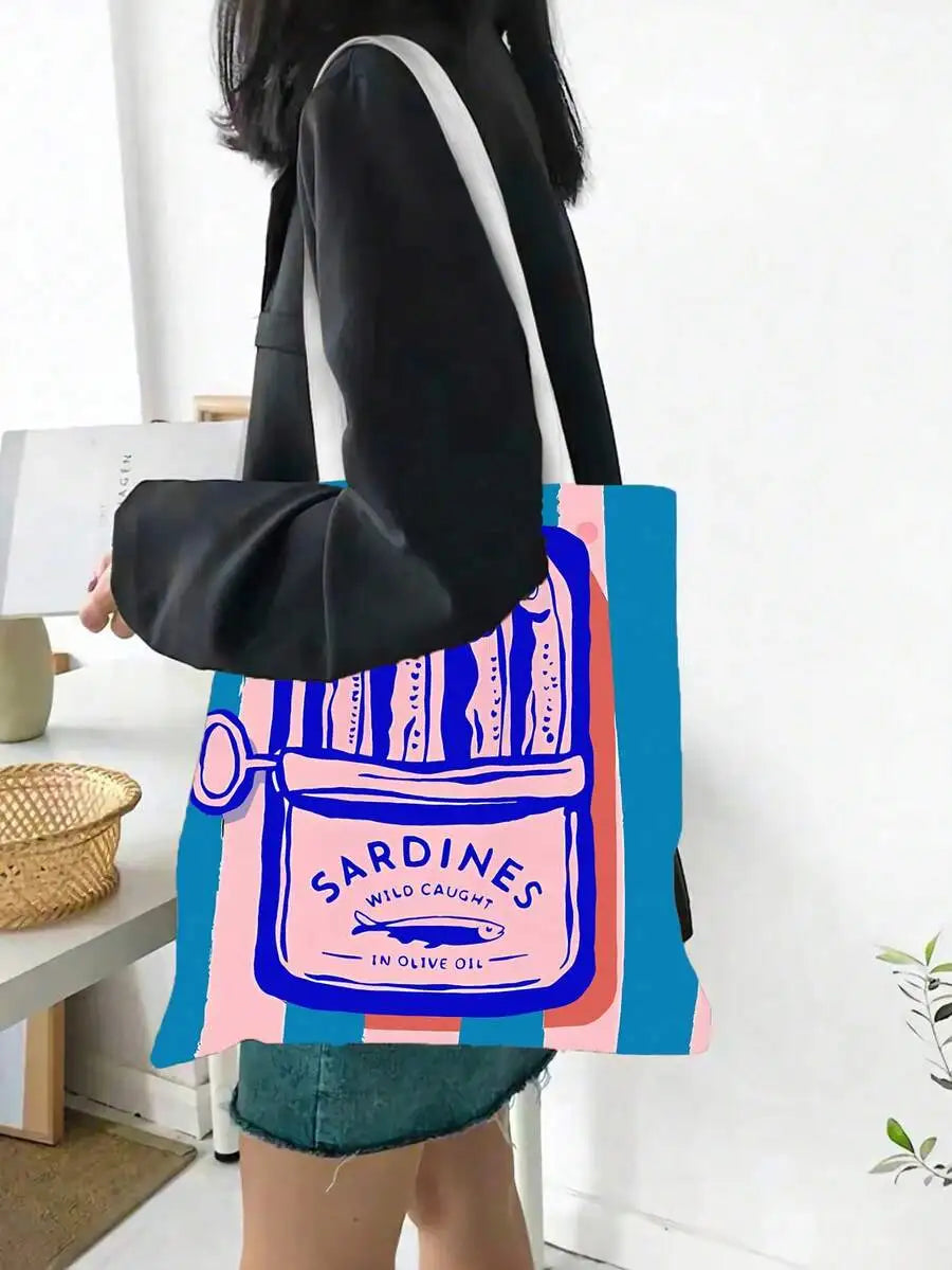 Reusable Tote Bag And Cosmetic Pouch Set