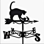 Metal Weathervane,Witch Iron Weather Vane,Sea Rover Wind Direction Indicator,Garden Decoration,Outdoor Roof Decoration,Gardening