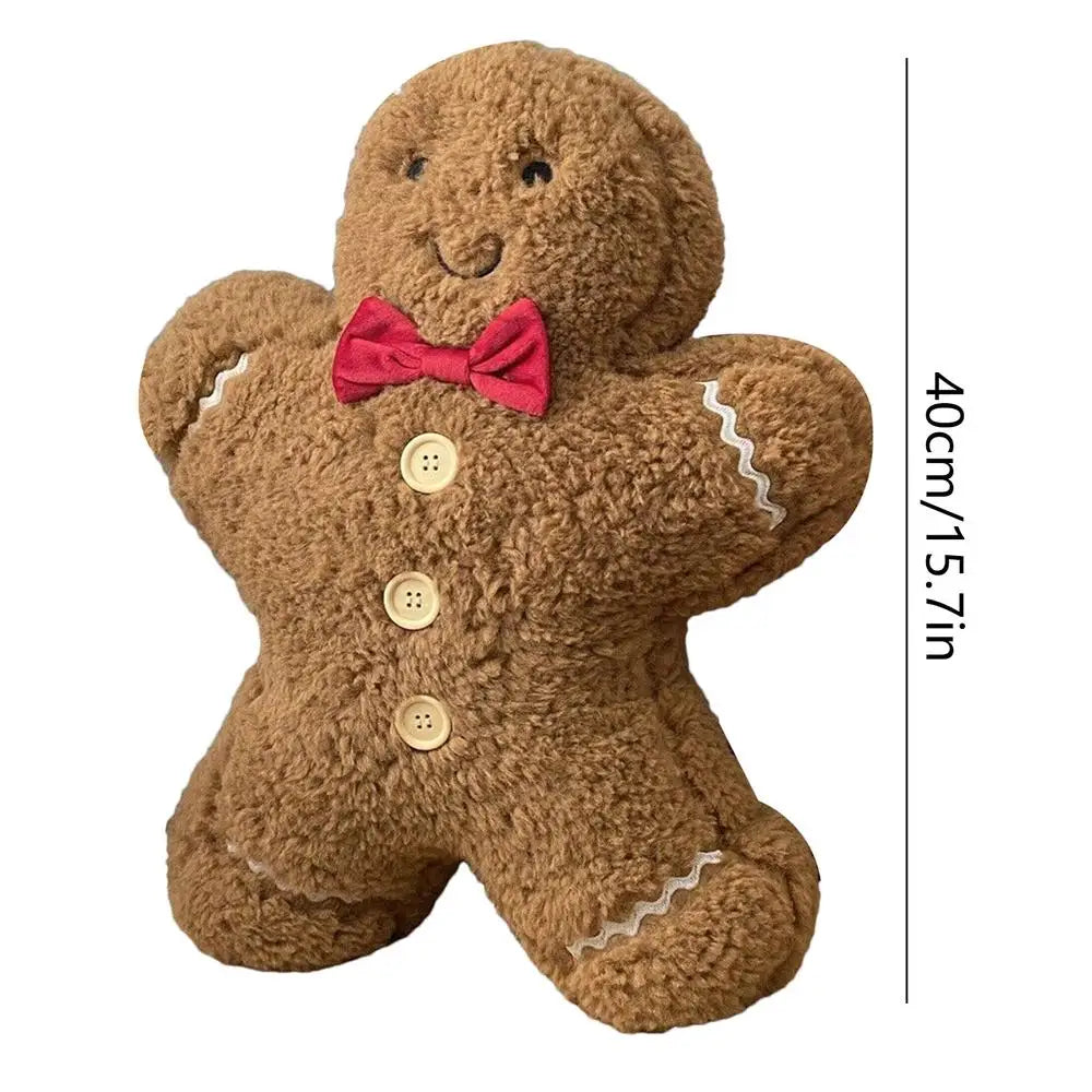 Cute Gingerbread Man Plushie Toy Or Decor/Pillow