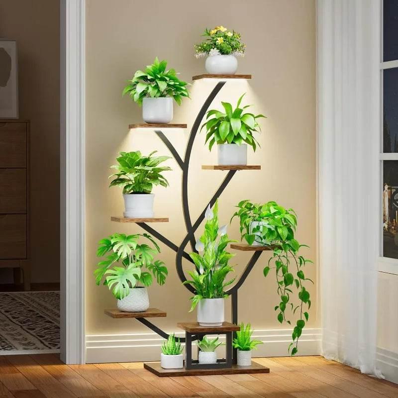 GlowGrow 8-Tier Plant Stand – Elevate & Illuminate!
