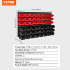 Wall Mounted Storage Bins, Rack Organizer