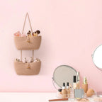 3-Tier Cotton-Rope Baskets Pantry, Bathroom, Nursery, Entryway