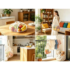 Reusable Cotton Grocery Bags Pack Of 3