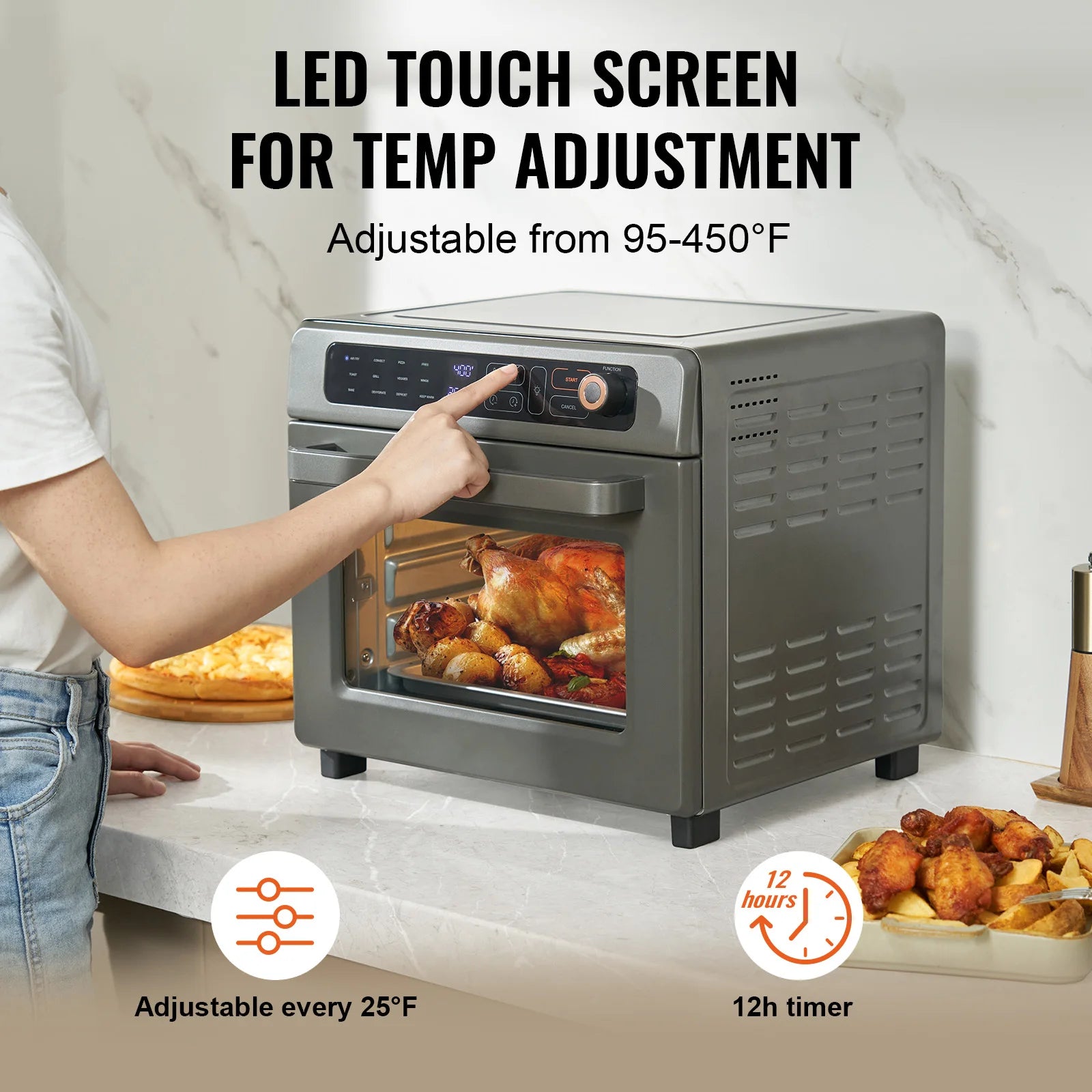 Large Capacity Air-Fryer Toaster Convection Oven
