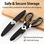 Multipurpose Kitchen Scissors Heavy Duty | Ergonomic Shears for Everyday Cutting
