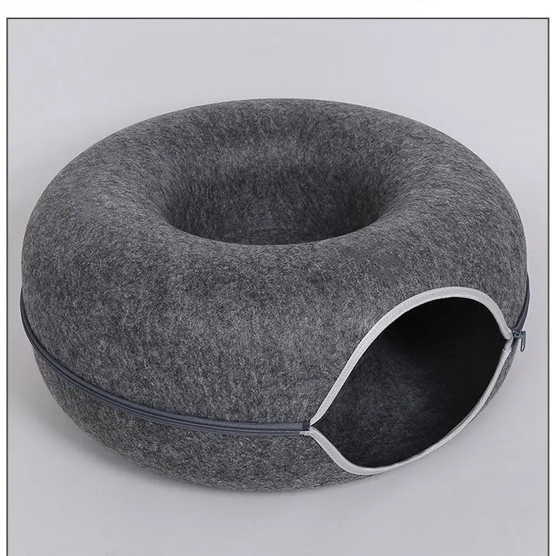 Interactive Tunnel/Donut Cat Bed & House