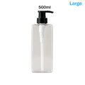 Square Soap Dispenser | Refillable 400/500ml Bathroom, Kitchen, Lotion Pump Bottle