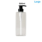Square Soap Dispenser | Refillable 400/500ml Bathroom, Kitchen, Lotion Pump Bottle