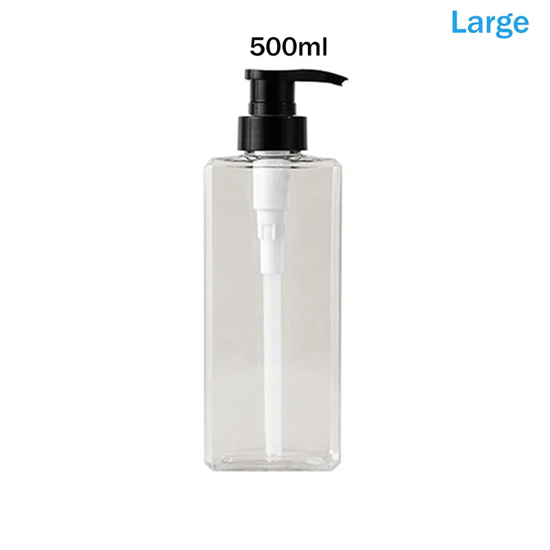 Square Soap Dispenser | Refillable 400/500ml Bathroom, Kitchen, Lotion Pump Bottle