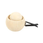 New Handmade Car Mounted Circular Diffuser Wood Aromatherapy Natural Black Walnut Solid Wood for Car Air Conditioning Vents