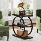 Modern/Retro/MCM End Table with 3 Storage Shelves