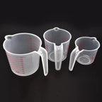 3pcs Plastic Liquid Measuring Cups Set | 250/500/1000ml