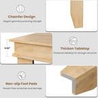 Farmhouse Wooden Dining Table For 4-6