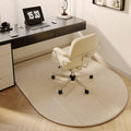 VIKAMA Study Floor Mat Computer Desk Roller Chair Swivel Chair Mat Arched Bedroom Bedside Dressing Table Carpet Home Decoration
