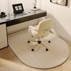 VIKAMA Study Floor Mat Computer Desk Roller Chair Swivel Chair Mat Arched Bedroom Bedside Dressing Table Carpet Home Decoration
