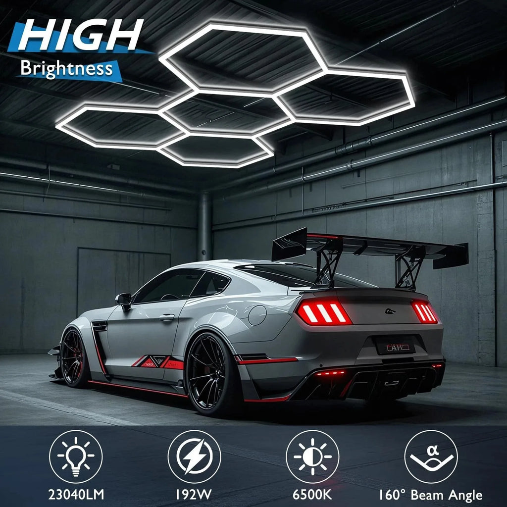 Hexagon LED Honeycomb Garage/Shop Light