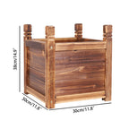 Wooden Raised Flower Bed  Vegetable Planter