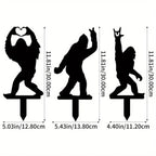 Metal Decorative Garden Stakes Sasquatch Gifts For Men Women, Sasquatch Statue Decorations Outdoor,Iron Art, Iron Art Silhouette