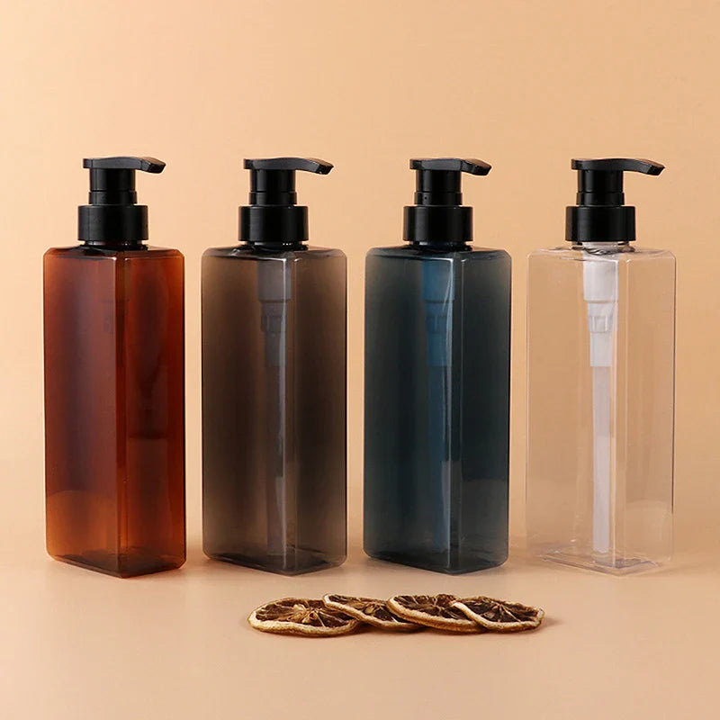 Square Soap Dispenser | Refillable 400/500ml Bathroom, Kitchen, Lotion Pump Bottle