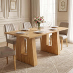 Mid Century Rectangular Dining Table, 4 Colors