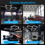 Hexagon LED Honeycomb Garage/Shop Light
